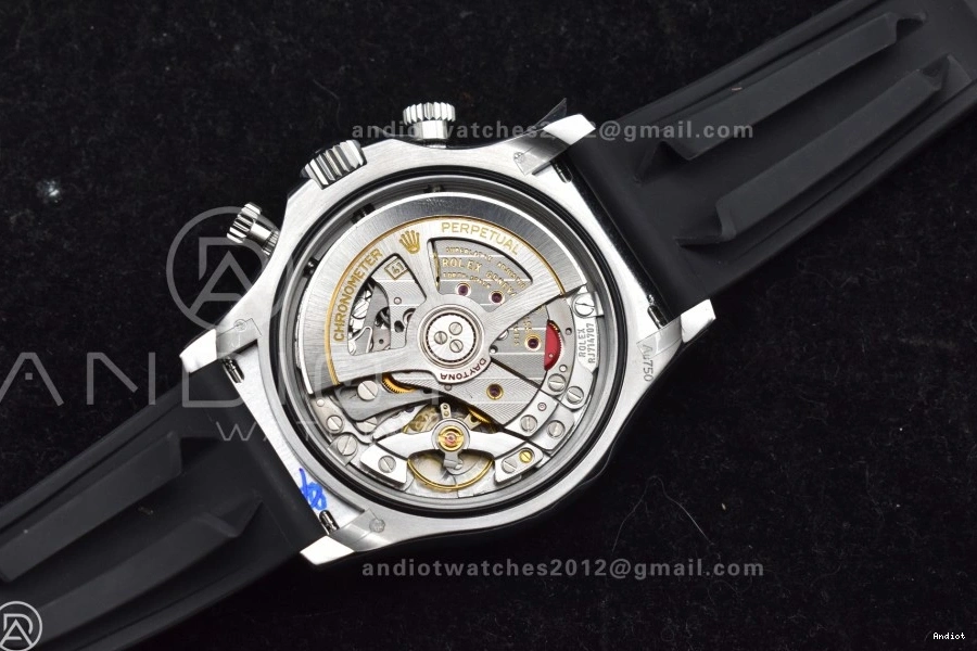 1:1 QF Daytona Edition Oysterflex 126519 Dial (Weighted) V6 Silver SH4131 Strap on Black Best 0128